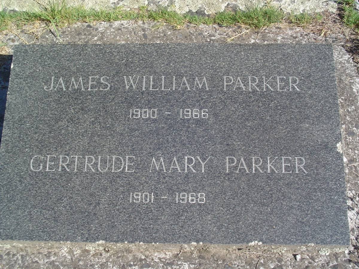 PARKER James William 1900-1966 &amp; Gertrude Mary 1901-1968