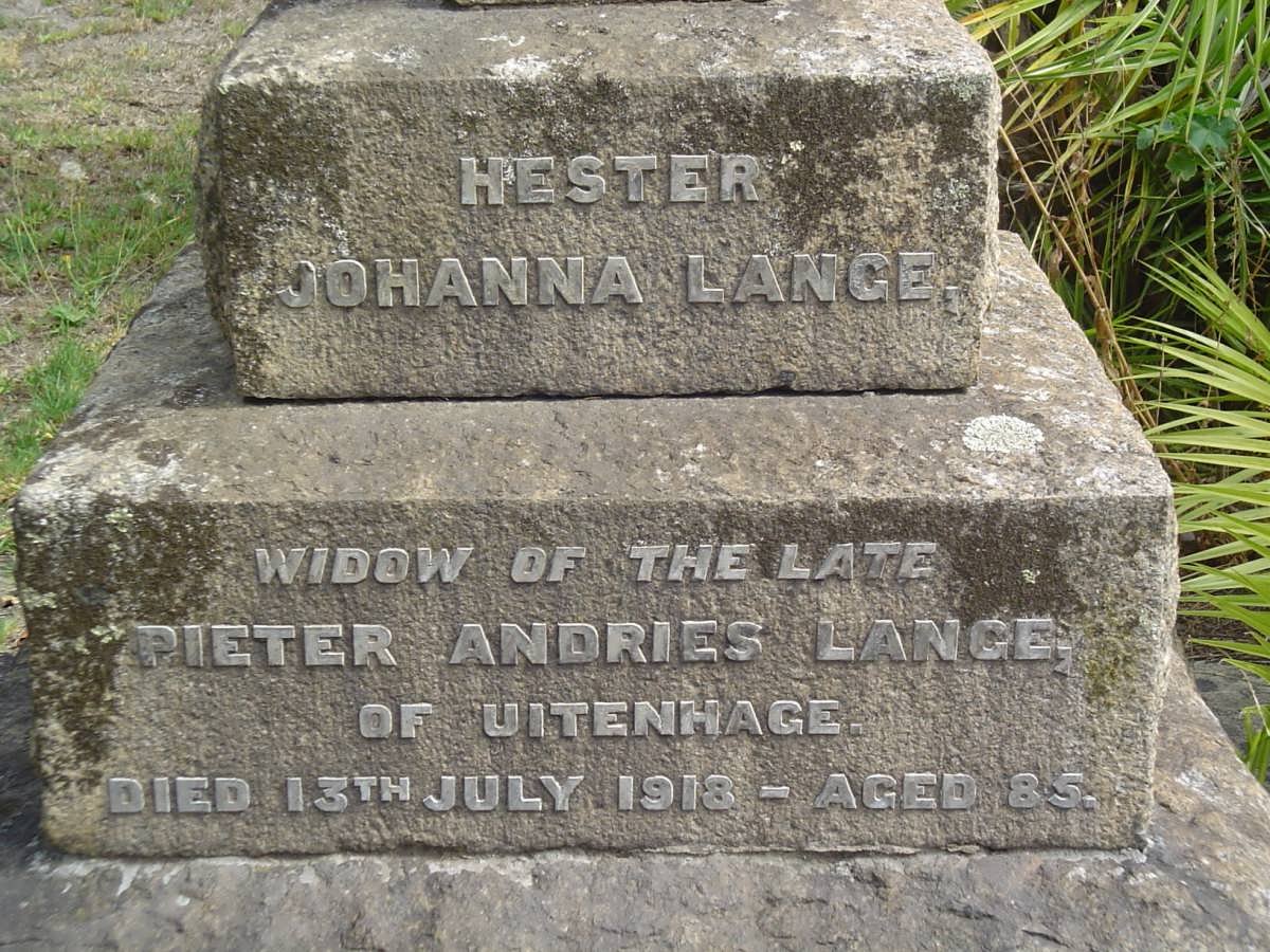 LANGE Hester Johanna -1918