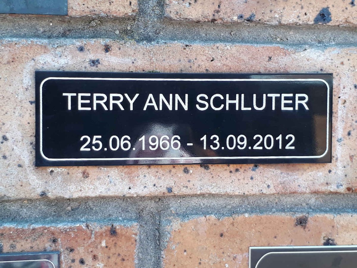SCHLUTER Terry Ann 1966-2012