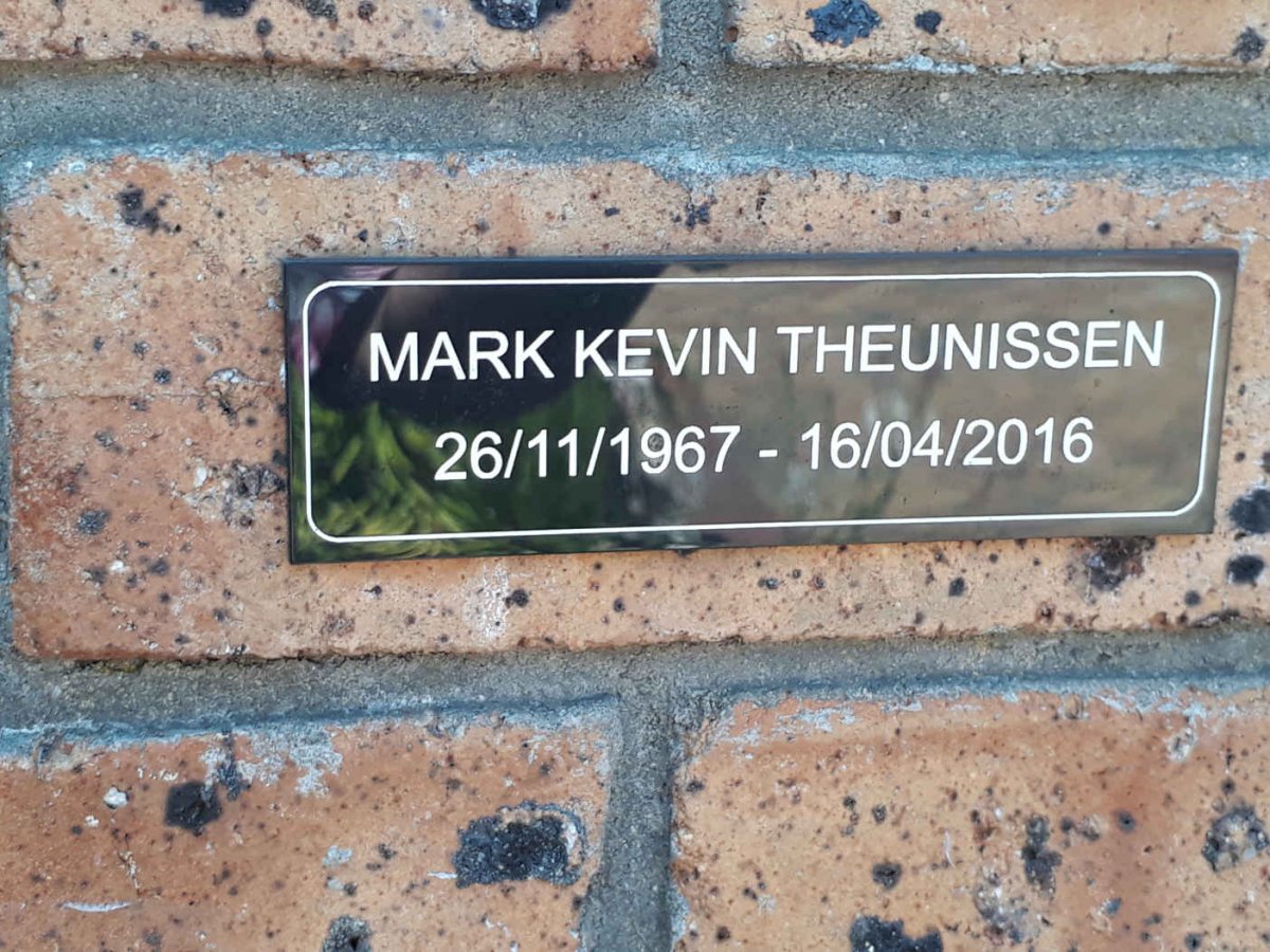 THEUNISSEN Mark Kevin 1967-2016