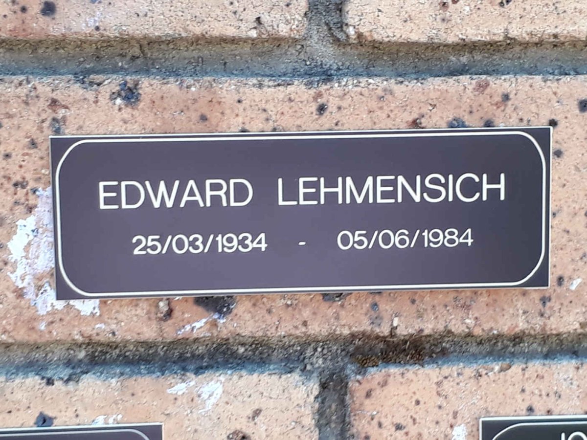 LEHMENSICH Edward 1934-1984