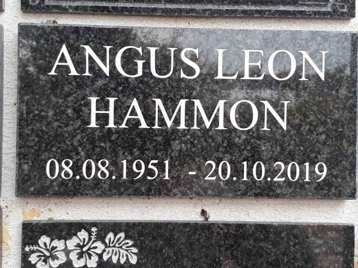 HAMMON Angus Leon 1951-2019