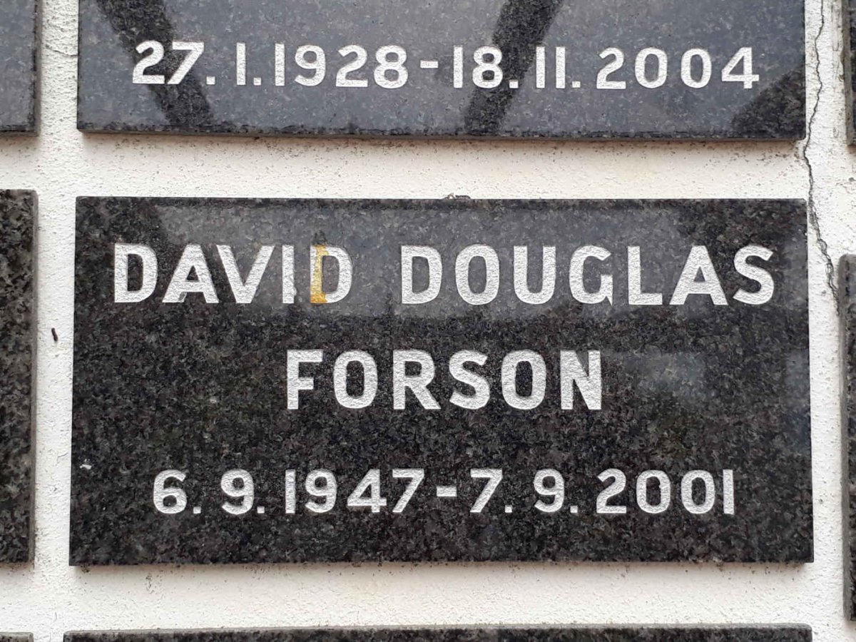 FORSON David Douglas 1947-2001