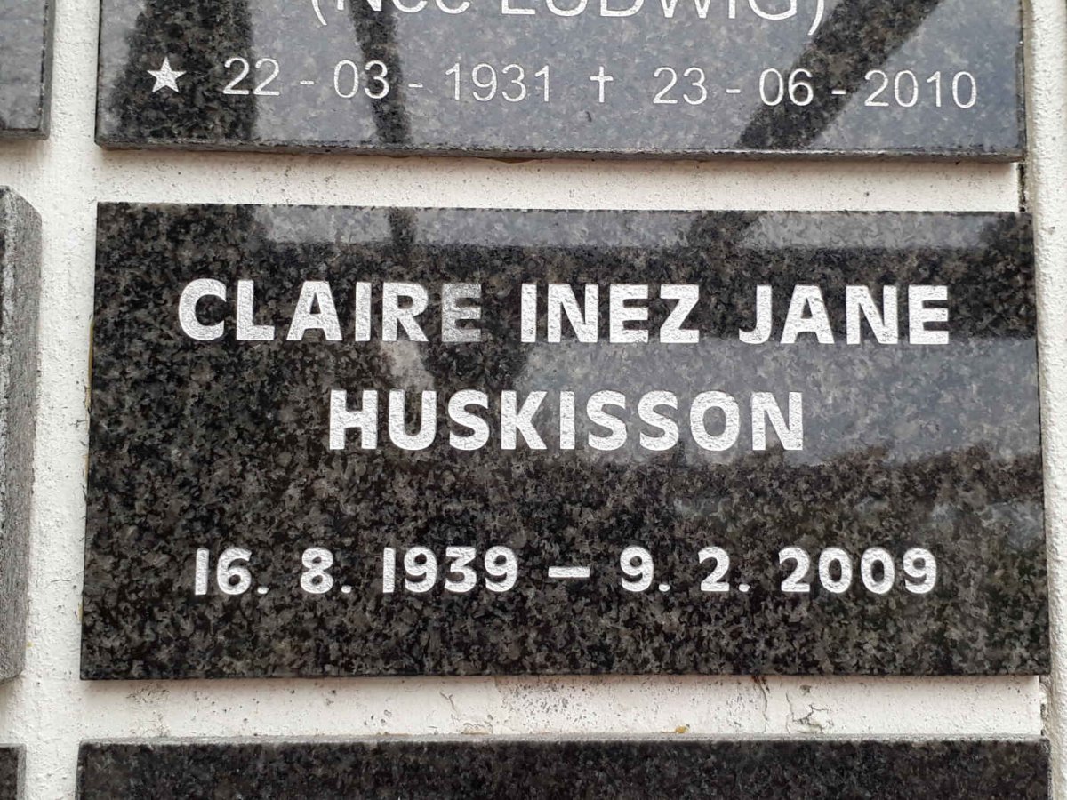 HUSKISSON Claire Inez Jane 1939-2009