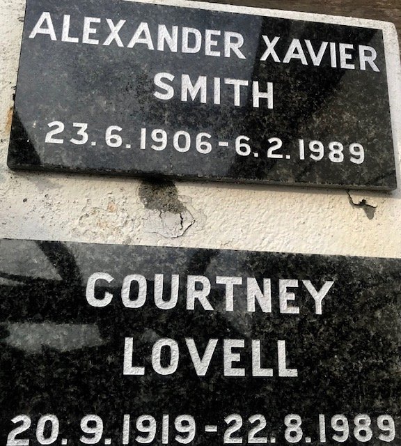 SMITH Alexander Xavier 1906-1989 :: LOVELL Courtney 1919-1989