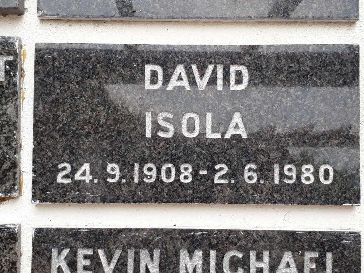 ISOLA David 1908-1980