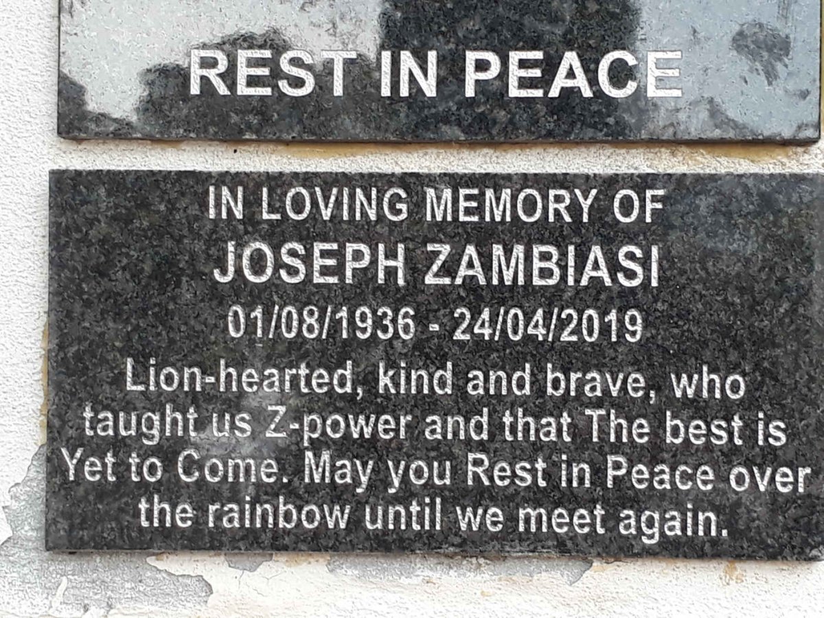 ZAMBIASI Joseph 1936-2019