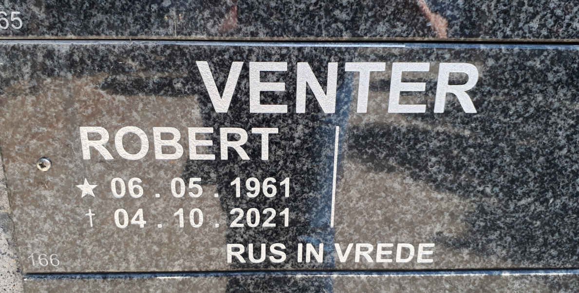 VENTER Robert 1961-2021
