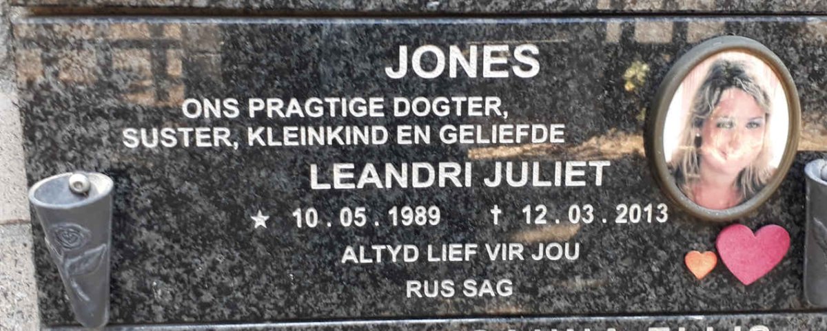 JONES Leandri Juliet 1989-2013