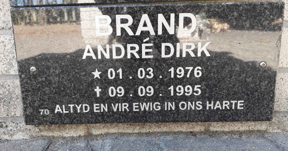 BRAND André Dirk 1976-1995