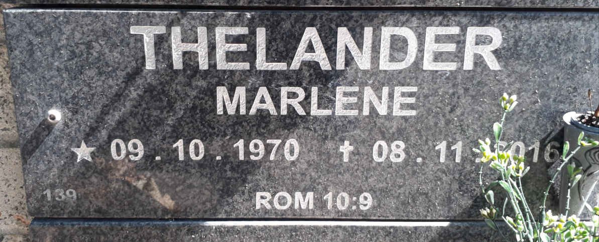 THELANDER Marlene 1970-2016