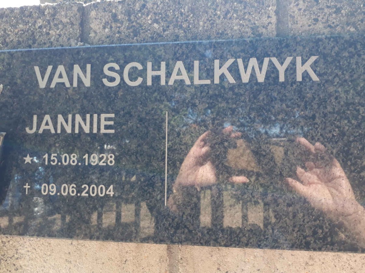 SCHALKWYK Jannie, van 1928-2004