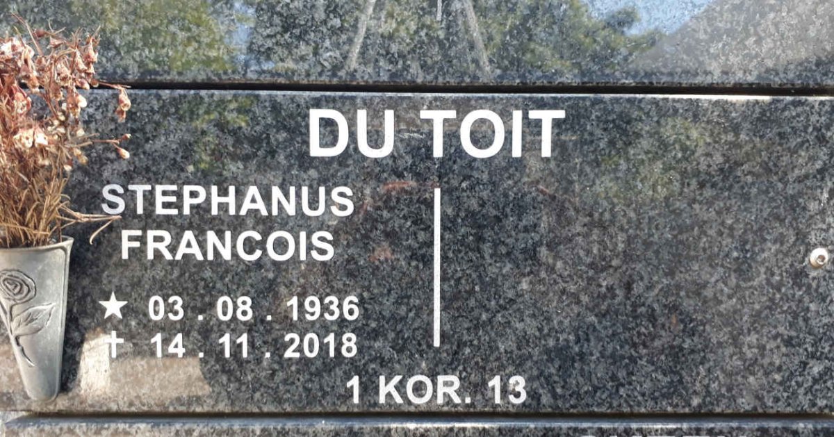 TOIT Stephanus, du 1936-2018