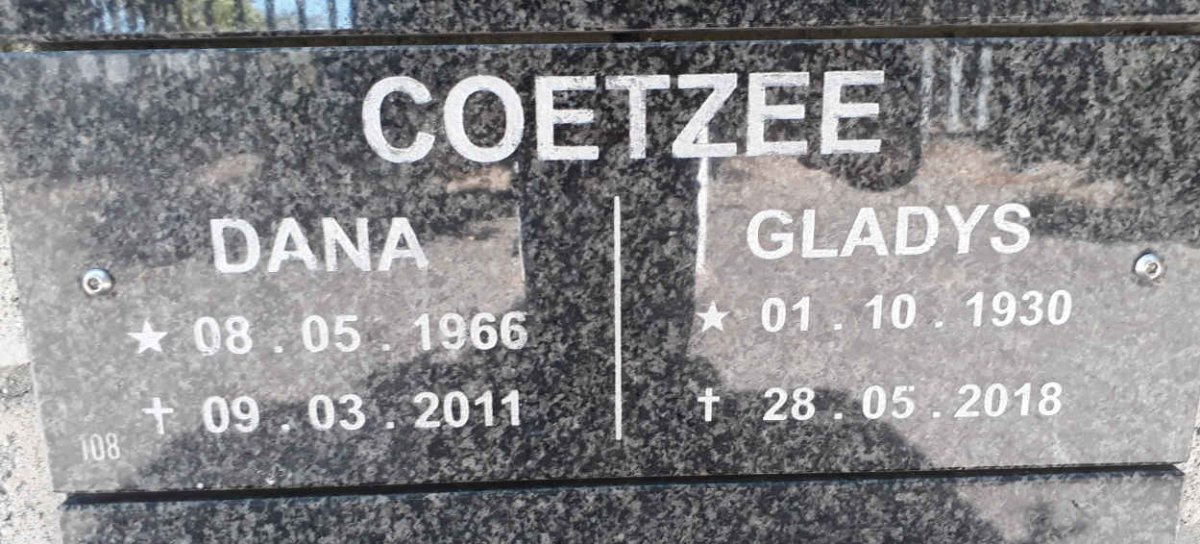 COETZEE Gladys 1930-2018 :: COETZEE Dana 1966-2011