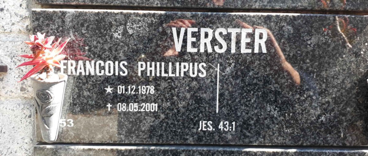 VERSTER Francois Phillipus 1978-2001