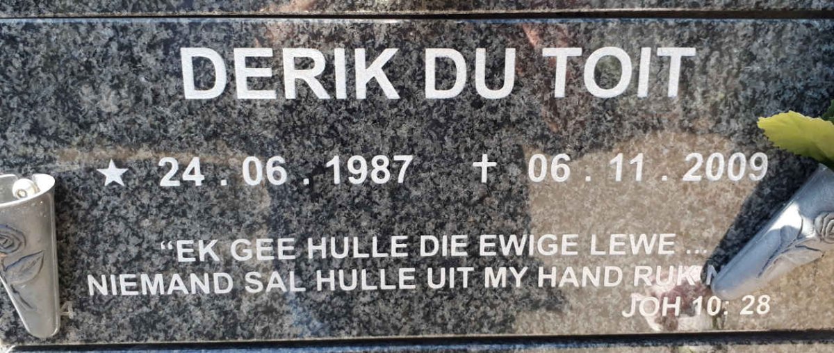 TOIT Derik, du 1987-2009