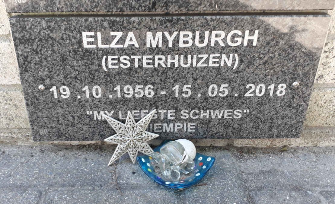 MYBURGH Elza nee ESTERHUIZEN 1956-2018