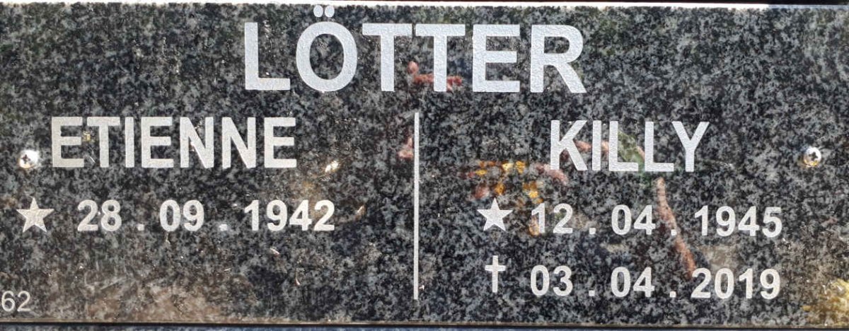 LÖTTER Etienne 1942- &amp; Killy 1945-2019