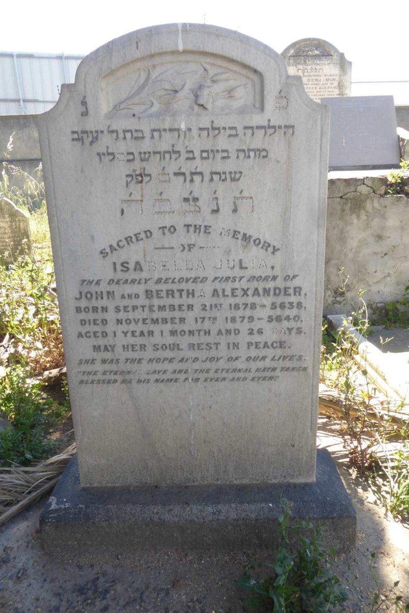 ALEXANDER Isabella Julia 1878-1879