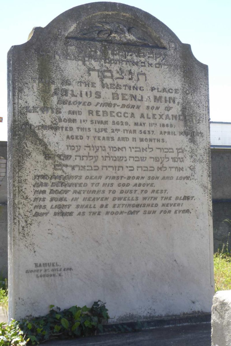 ALEXANDER Julius Benjamin 1865-1877