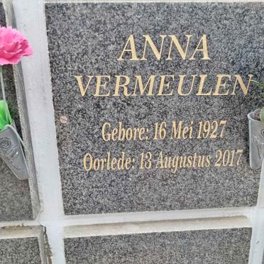 VERMEULEN Anna 1927-2017