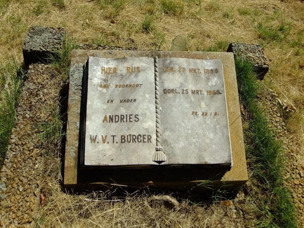 BURGER Andries W.V.T. 1896-1955