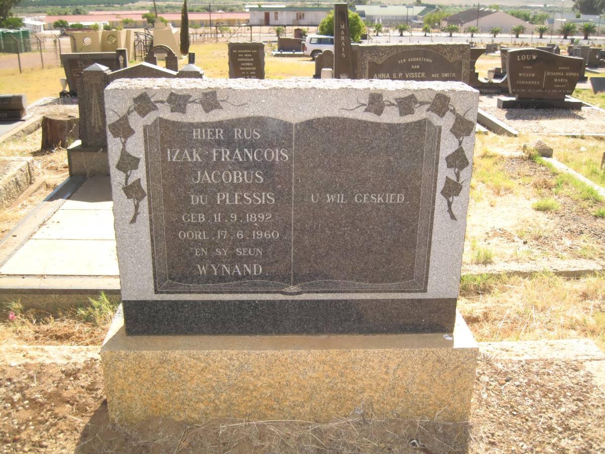 PLESSIS Izak Francois Jacobus, du 1892-1960