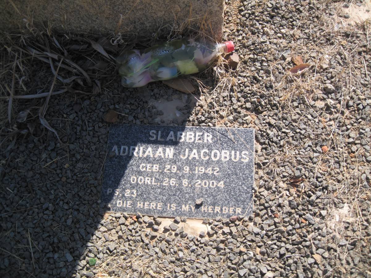 SLABBER Adriaan Jacobus 1942-2004
