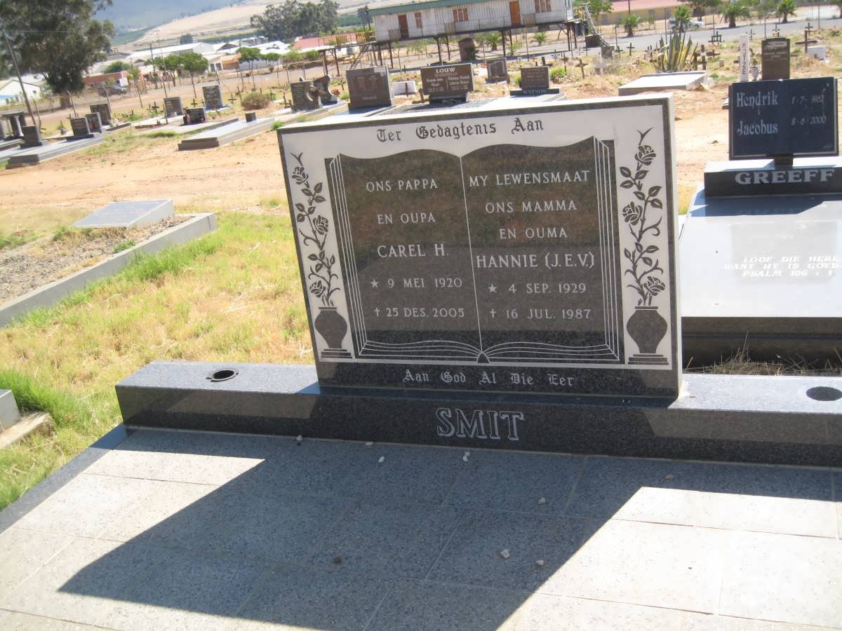 SMIT Carel H. 1920-2005 &amp; J.E.V. 1929-1987