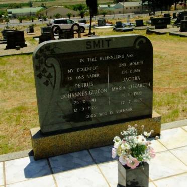 SMIT Petrus Johannes Gideon 1911-1976 &amp; Jacoba Maria Elizabeth 1905-1995