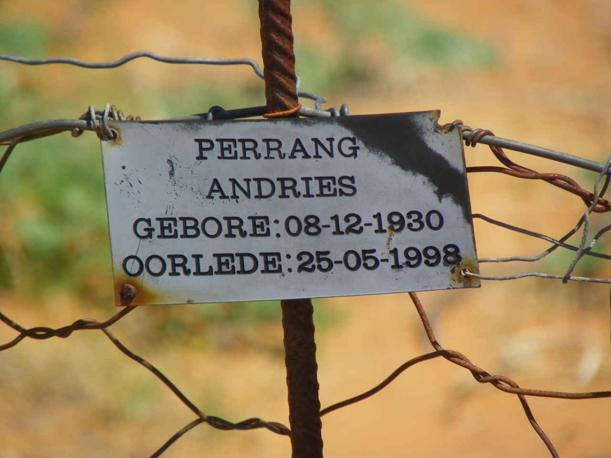 PERRANG Andries 1930-1998