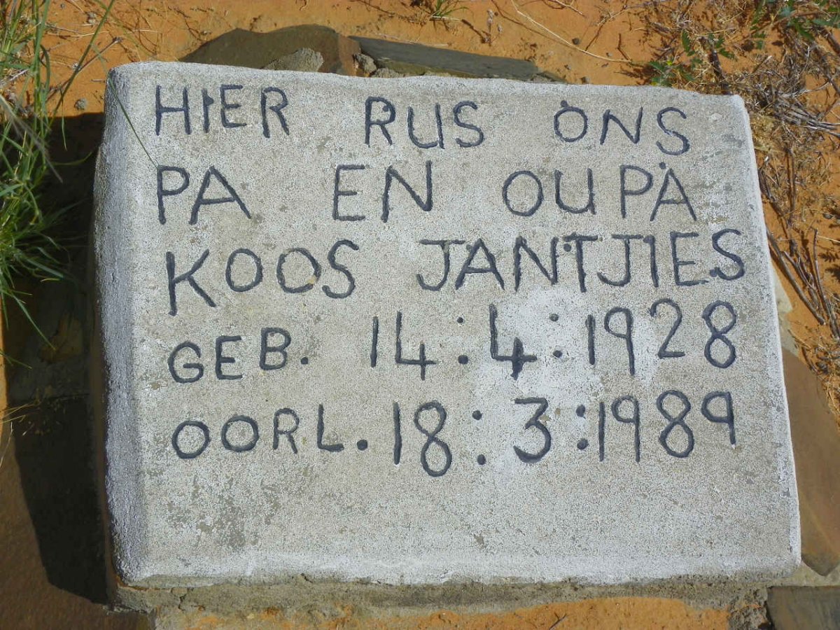 JANTJIES Koos 1928-1989