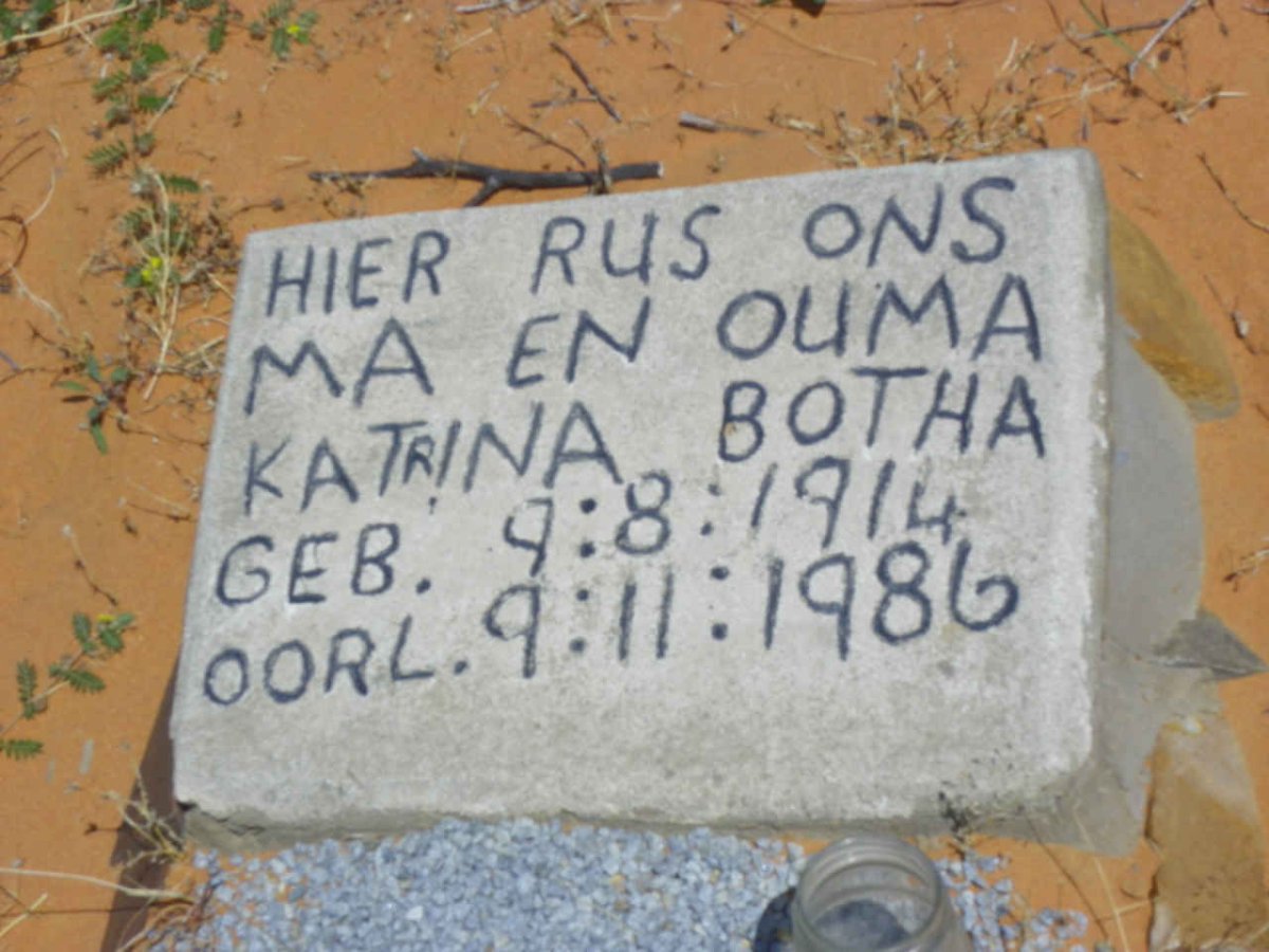 BOTHA Katrina 1914-1986