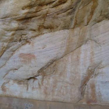 3. Bushman/San drawings at the gravesite of C. Louis LEIPOLDT, Clanwilliam