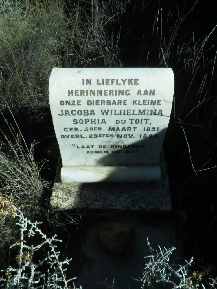 TOIT Jacoba Wilhelmina Sophia, du 1891-1893