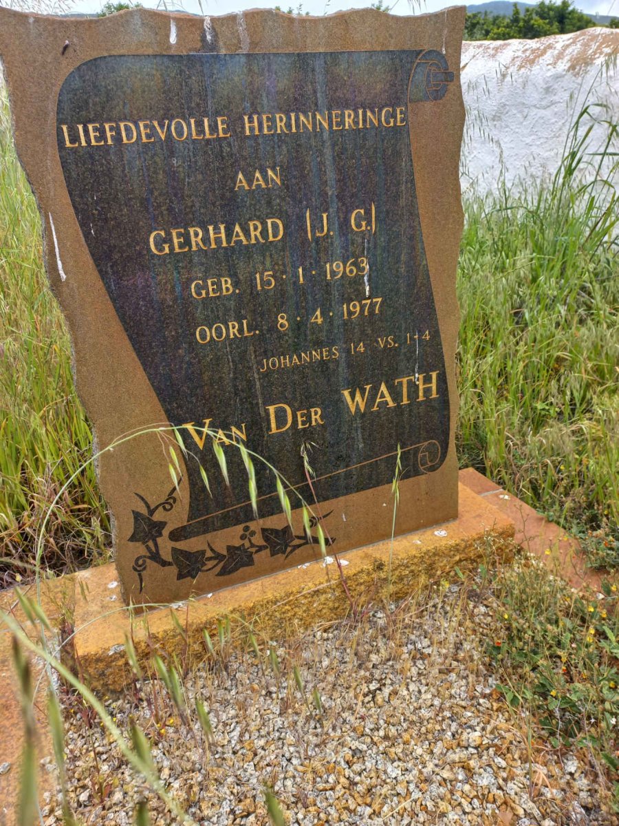 WATH J.G., van der 1963-1977