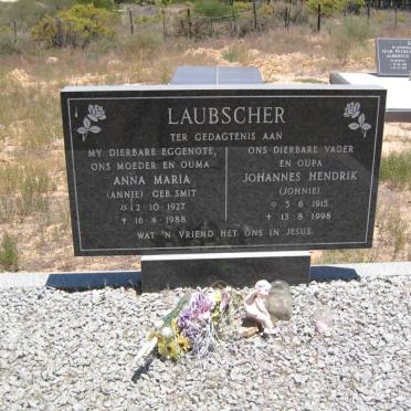 LAUBSCHER Johannes Hendrik 1915-1998 &amp; Anna Maria SMIT 1927-1988