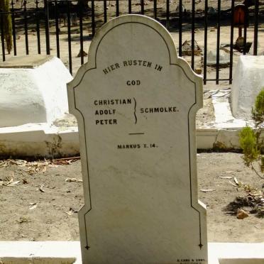 SCHMOLKE Christian Adolf Peter 1892-