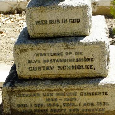 SCHMOLKE Gustav 1854-1931