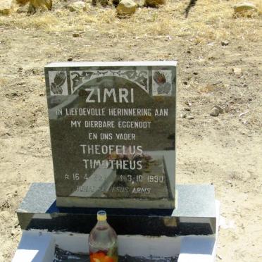 ZIMRI Theofelus Timotheus 1922-1990