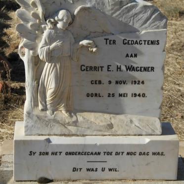 WAGENER Gerrit E.H. 1924-1940
