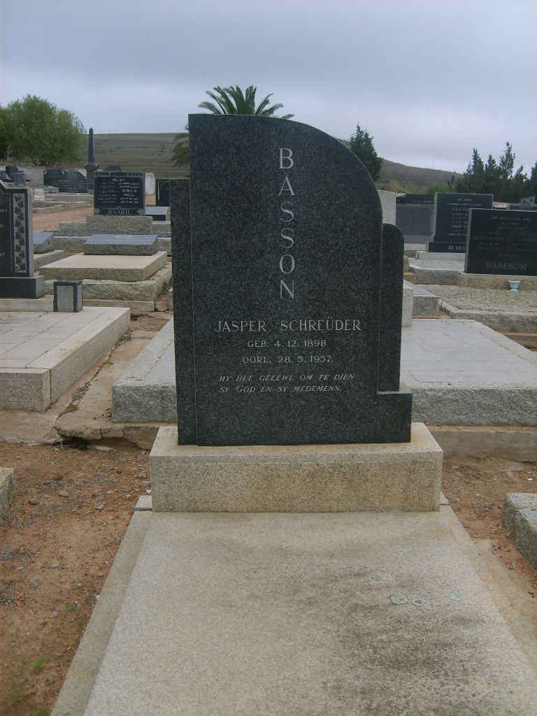 BASSON Jasper Schreüder 1898-1957