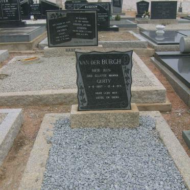 BURGH Gerty, van den 1907-1971