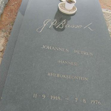 BASSON Johannes Petrus 1918-1976