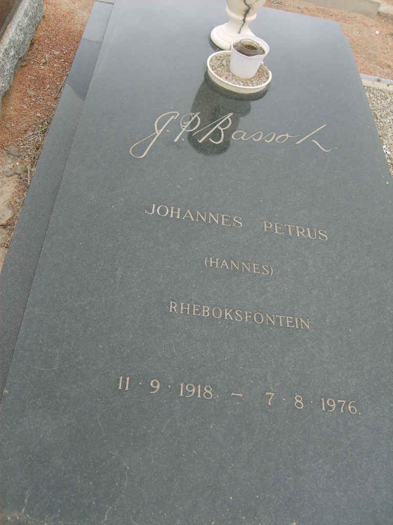 BASSON Johannes Petrus 1918-1976