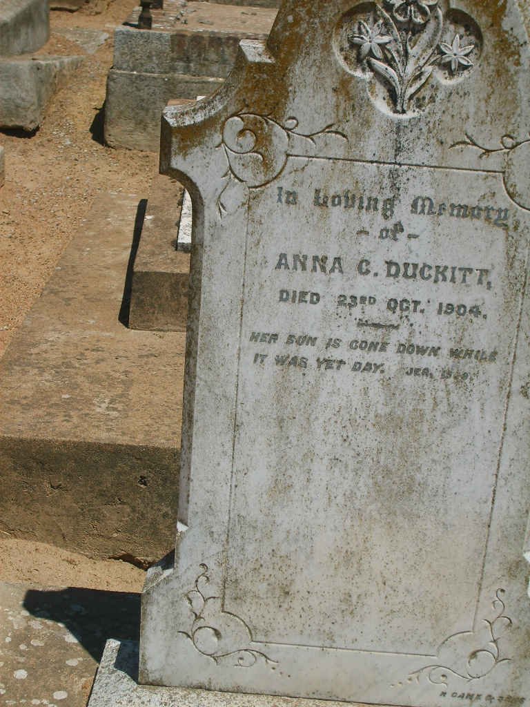 DUCKITT Anna C. -1904