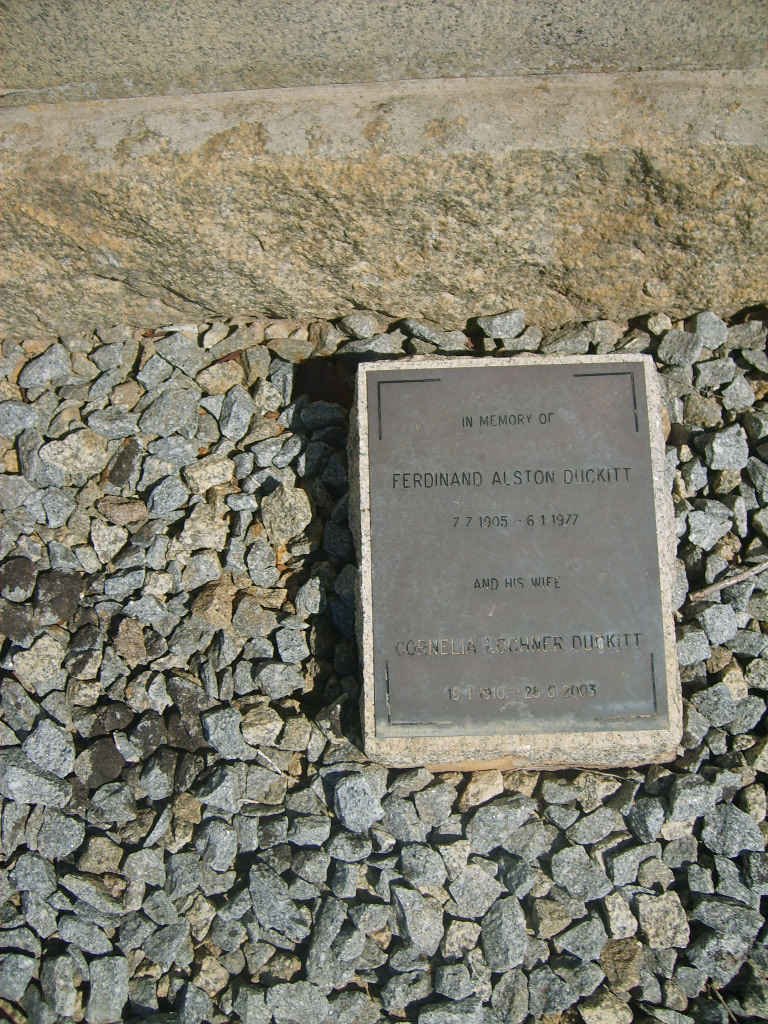 DUCKITT Ferdinand Alston 1905-1977 &amp; Cornelia ?? 1910-2003