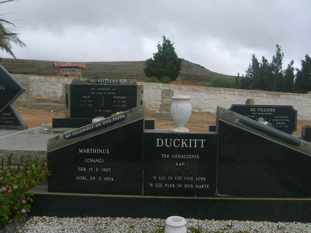 DUCKITT Marthinus 1927-1974