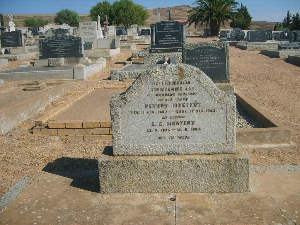 MOSTERT Petrus 1867-1943 &amp; E.C. 1875-1957