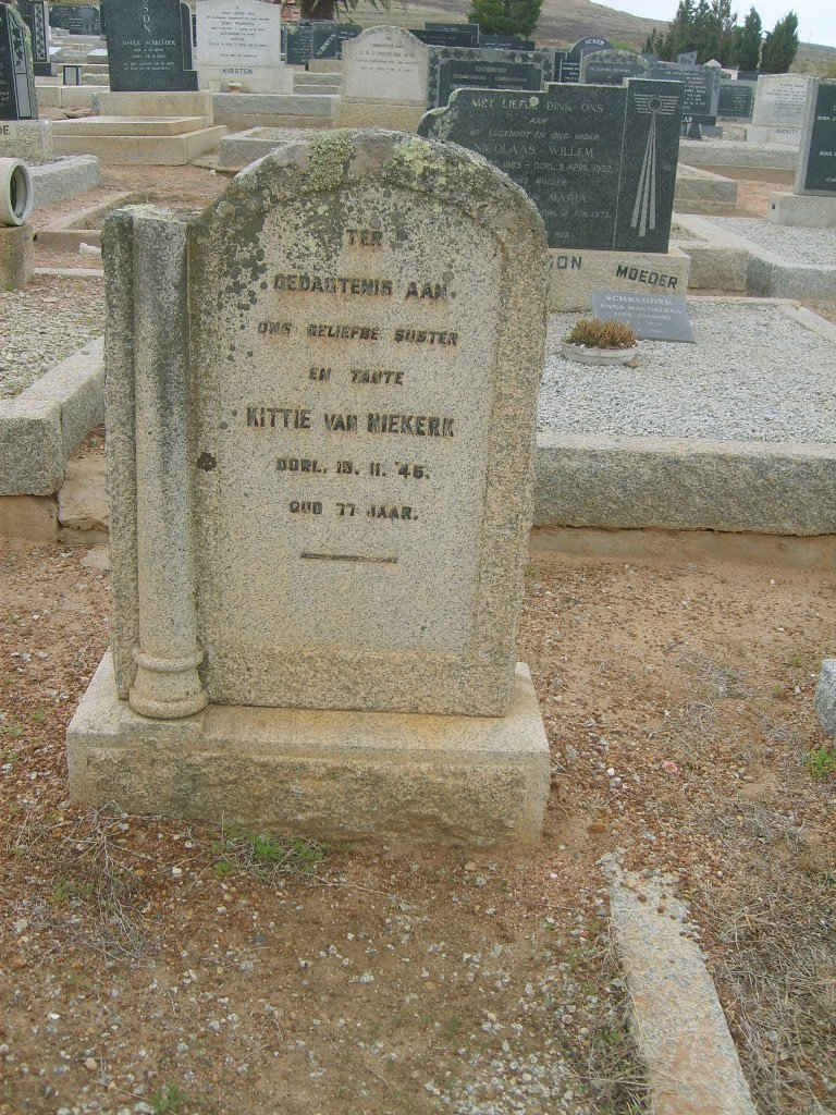 NIEKERK Kittie, van -1945